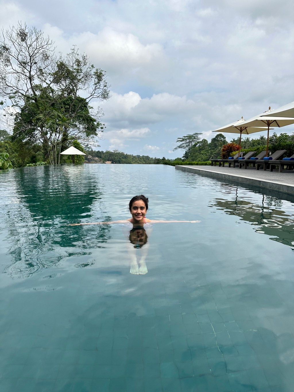 Relaxing by the&nbsp;pool